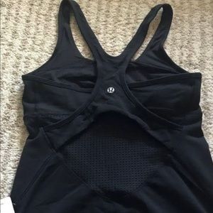 Lululemon Black Crossback Tank NEW